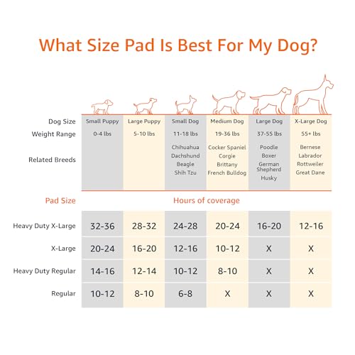 Amazon Basics - Tapete de carbono entrenador para perros, extra grande, 50 unidades