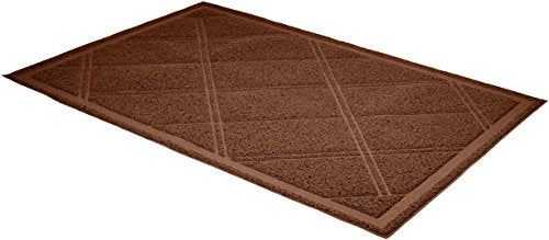 Amazon Basics - Tapete para caja de arena para gatos, 24 x 35 pulgadas, color marrón