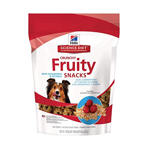 Hill's Science Diet, Snacks Frutales para Alimento para Perro, Arándanos y Avena, 227 gr