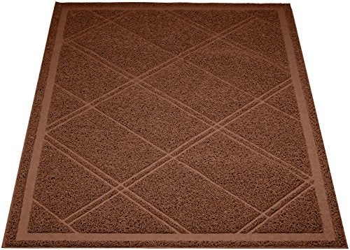 Amazon Basics - Tapete para caja de arena para gatos, 24 x 35 pulgadas, color marrón