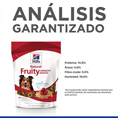 Hill's Science Diet, Snacks Frutales para Alimento para Perro, Arándanos y Avena, 227 gr