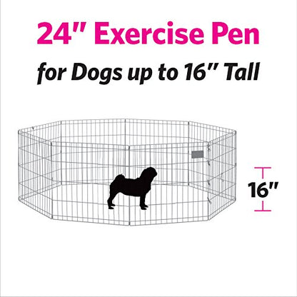 New World Pet Products B550-24, corralito para mascotas, negro, pequeño / 24 "x 24"