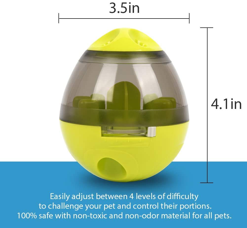 Uplayteck Juguetes para Perros, Pets IQ Treat Ball Pelotas de Juguetes Interactivos para Mascotas Divertido comedero para Perros con Alimentación Lenta, Alimentador Premios para Perros y Gatos