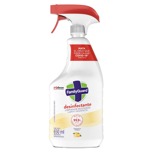 Family Guard Desinfectante, Limpiador Multisuperficies, Aroma Cítrica, 650mL