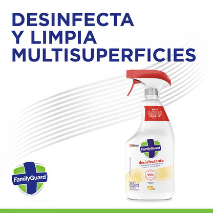 Family Guard Desinfectante, Limpiador Multisuperficies, Aroma Cítrica, 650mL