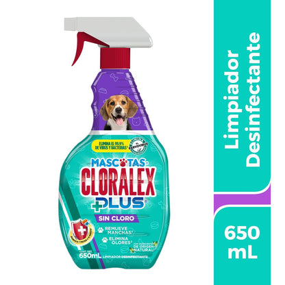 Cloralex Mascotas para Interior, Eliminador de Olores, 650 ml