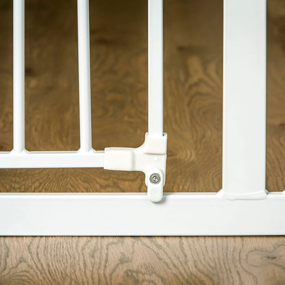 Regalo Easy Step Puerta de Seguridad para Bebé, Color Blanco, para adaptarse a aberturas de entre 29-34 y 35-38,5 pulgadas de ancho, 30 pulgadas de alto