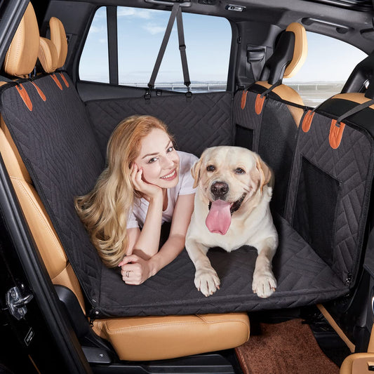 YJGF - Extensor de asiento trasero, funda de asiento de coche para perro, colchón de aire para camping, cama de viaje, colchón no inflable para coche, SUV, camión (negro)