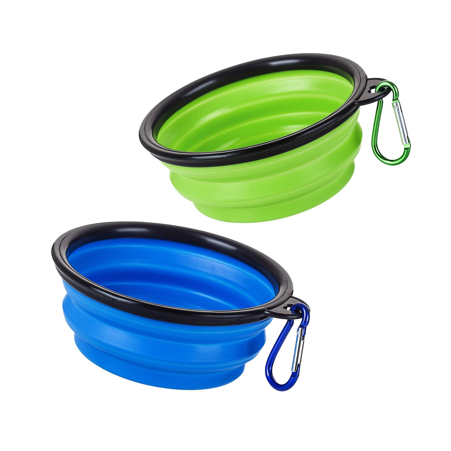 Wolfi Platos Plegables para Perro perfectos para Viajar/Tazones para Perro Grado alimenticio Libre de BPA/Tazón para Perro portátil y Plegable para Comer y Beber/Collapsible Dog Bowl/Plato para Perro