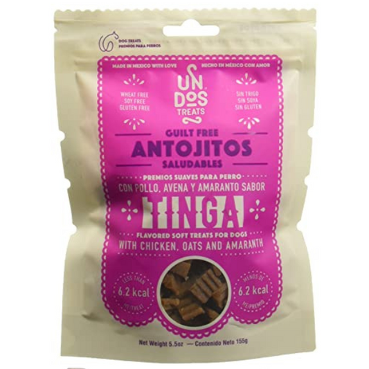 Un Dos Treats, Premios para Perro de Tinga, 155.92g