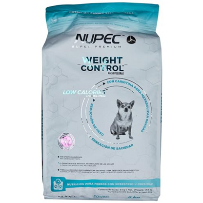 Nupec Alimento Seco para Perro Raza Pequeña Control de Peso, 8 kg, 1 Paquete