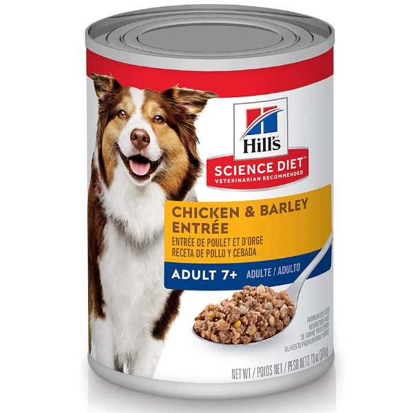 Hill's Science Diet Hill's Science Diet, alimento para perros adultos de más de 7 años, 13 onzas, paquete de 12