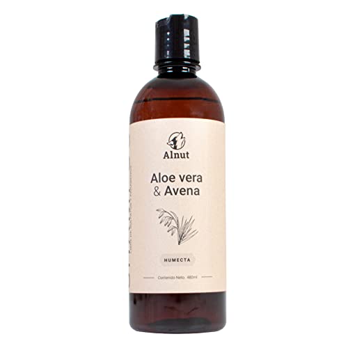 Alnut Shampoo para Perro y Gato 480ml. Hipoalergénico con extractos de Aloe Vera y Avena Libre sulfatos, parabenos y siliconas, hidratante y Suave con Piel y Pelaje.