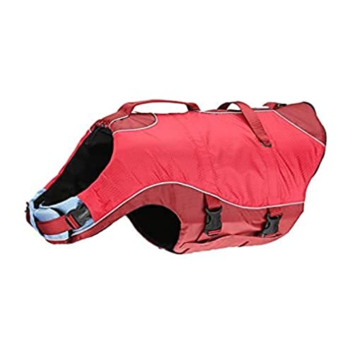 Kurgo Chaleco salvavidas de agua para perros, chaqueta de seguridad inflable para perros, chaleco salvavidas para kayak, piscina o lago, reflectante, ajustable, chaleco salvavidas para mascotas pequeñas, medianas y grandes