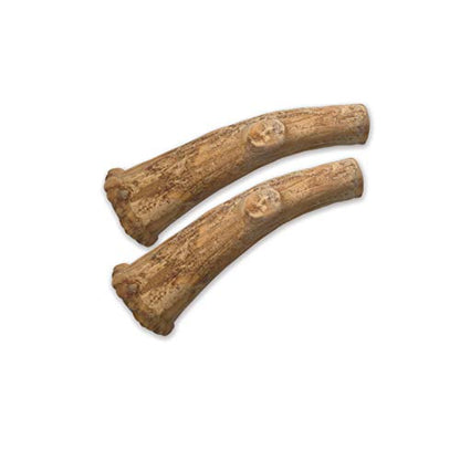 Nylabone Healthy Edibles Wild Venison Antler Dog Treats | All Natural Grain Free Dog Treats Made In the USA Only | Small and Large Dog Chew Treats | 2 Count