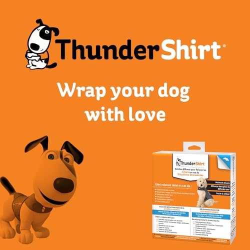Thundershirt para Perros, pequeño, Gris Jaspeado clásico, Chaleco antiansiedad para Perros