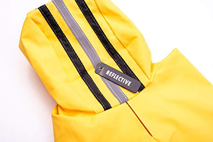 Fashion Pet Rainy Days Slicker Yellow Raincoat, Medium