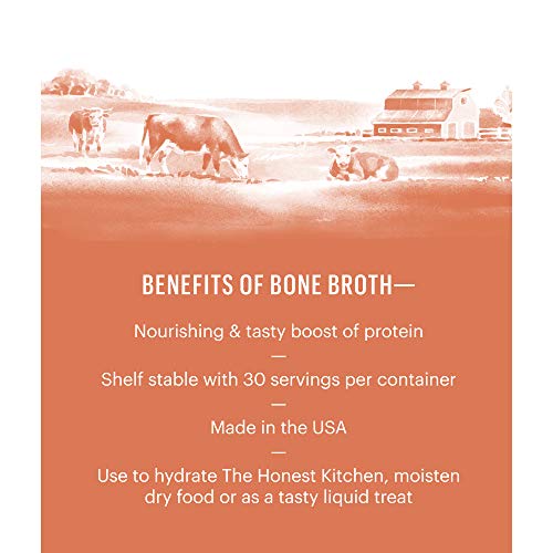 The Honest Kitchen 855089008245 Instant Beef Bone Broth for Cats and Dogs (1 Count), 3.6 oz
