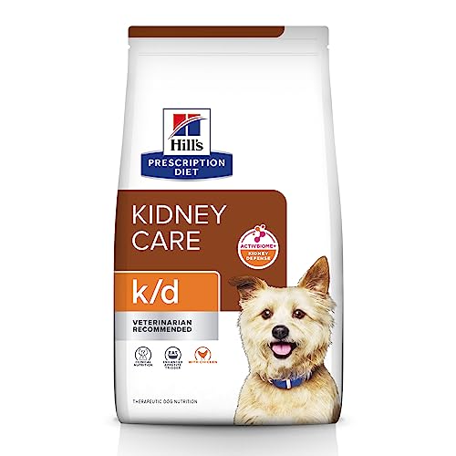 Hill's Prescription Diet k/d Kidney Care con pollo seco comida para perro, bolsa de 27 libras