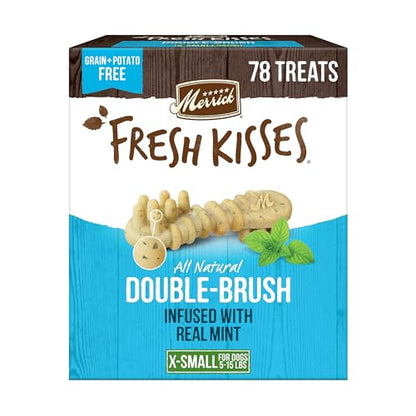 Cepillo extra pequeño Fresh Kisses Mint Breath Strips - Caja económica (78 unidades)