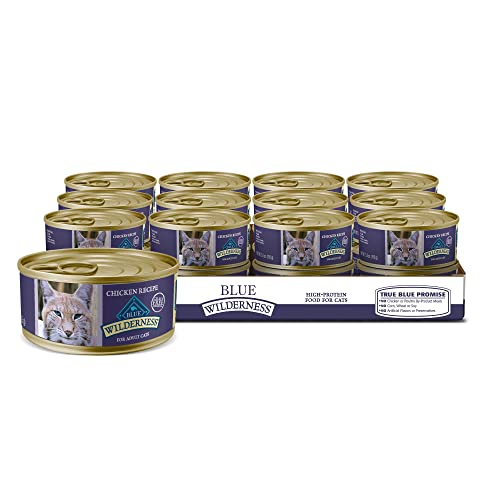 Blue Buffalo Chicken Formula Comida húmeda para gatos, lata de 5.5 oz, paquete de 24