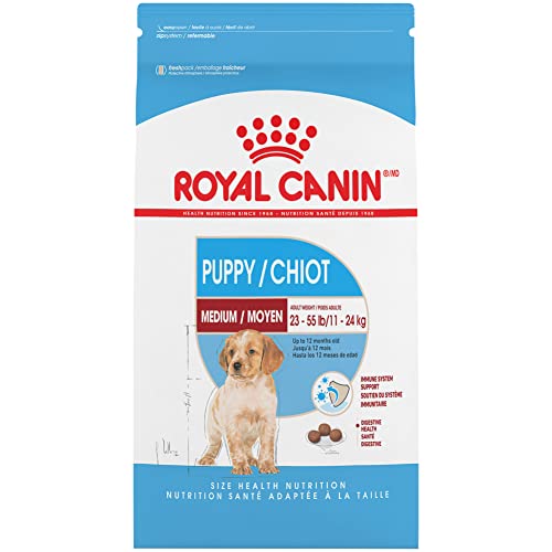 Royal Canin Croquetas Para Razas Medianas, Medium Puppy, 13.6 Kg (Empaques Aleatorios) (El Empaque Puede Variar)
