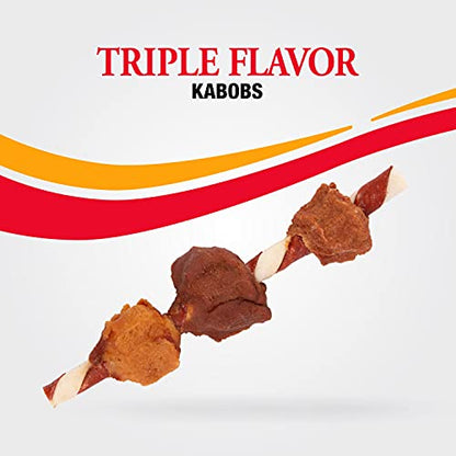 Good'n'Fun P-94187 Triple Flavor Kabob Dog Chews, One Size
