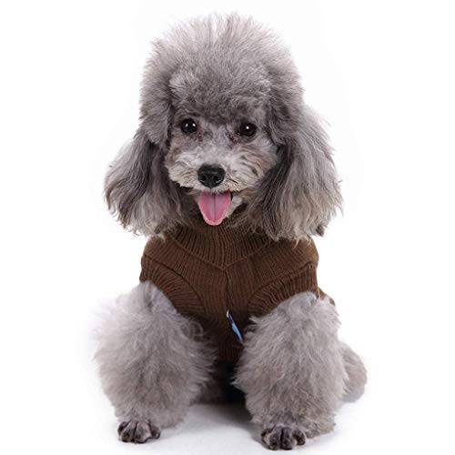 Suéter para perro, cálido, para perros pequeños, medianos y grandes, lindo suéter de punto clásico, para gato o perro.