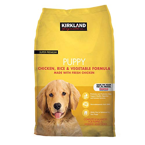 Kirkland Signature Expect More Puppy Formula Alimento para Pollo, arroz y Verduras para Perros, 20 Libras.