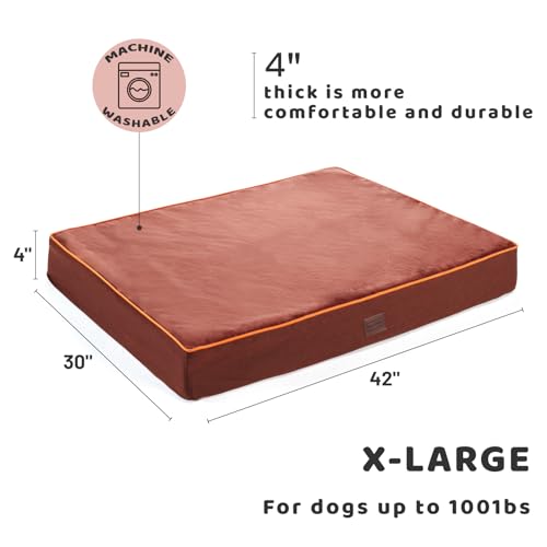 SunStyle Home - Cama para perro grande cama para perro pequeño cama para perro cama L para perro hasta 50/75/100 libras de espuma ortopédica para huevos