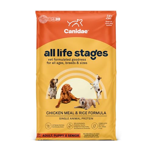 CANIDAE All Life Stages Dog Dry Food Chicken Meal & Rice Formula, 44 lbs