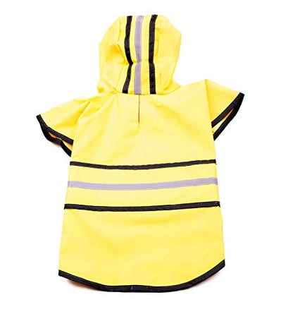 Fashion Pet Rainy Days Slicker Chubasquero amarillo, mediano