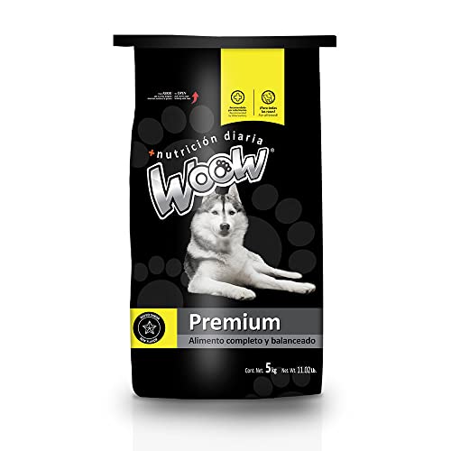 Woow Premium 5kg | Alimento Premium para Perro | Nutrición Completa y Reforzada | Omega 3 y 6 | ¡Bienestar en Cada Bocado