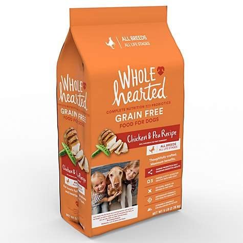 Petco Brand - WholeHearted Alimento seco para perros sin granos para todas las etapas de la vida, receta de pollo y chícharos, 2.3 kg