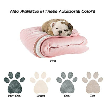 Waterproof Pet Blanket-50”x 60” Soft Plush Throw Protects Couch, Chairs, Car, Bed from Spills, Stains, or Pet Fur-Machine Washable by Petmaker (Pink)
