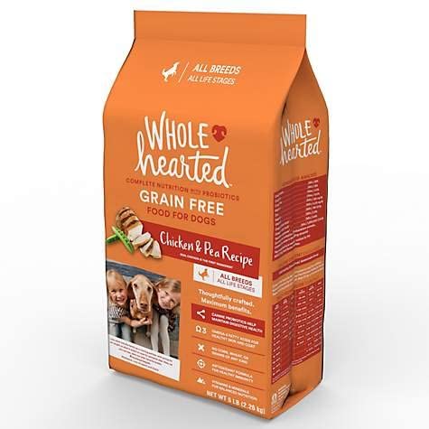 Petco Brand - WholeHearted Alimento seco para perros sin granos para todas las etapas de la vida, receta de pollo y chícharos, 2.3 kg