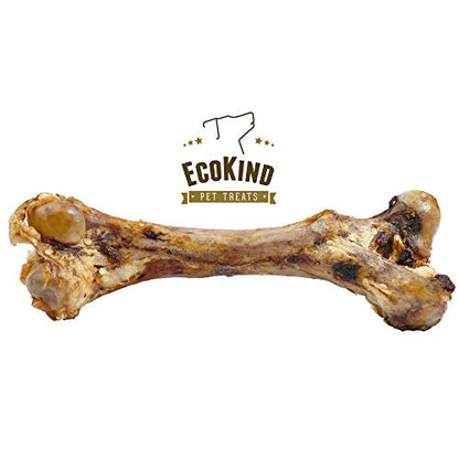 EcoKind Hueso de fémur gigante para perros | 1 hueso | Huesos de perro mamut de larga duración para masticadores agresivos, tratamiento saludable para perros, huesos grandes, masticables digestibles y certificado USDA/