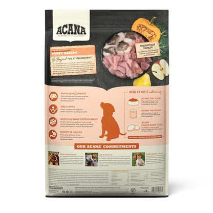 ACANA - Receta para perros y cachorros, 12 libras, alta en proteínas, comida seca sin granos