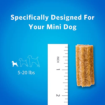 Purina DentaLife Fabricado en instalaciones de EE. UU. Masticables dentales para perros de razas de juguete; Mini diario - 24 CT. Bolsa