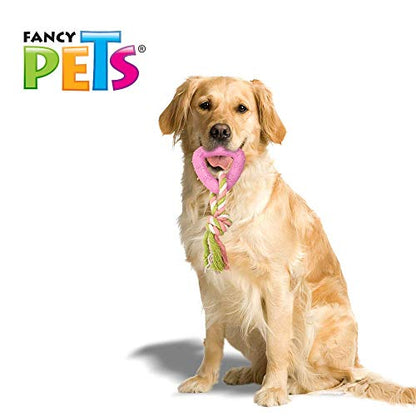 Fancy Pets Juguete para Perro de Caucho Triángulo con Cuerda