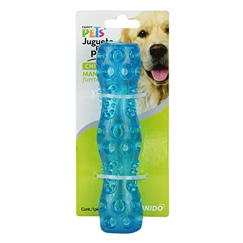 Fancy Pets Juguete Vara Flexible con Sonido para Perro Tamaño Chico Color Azul