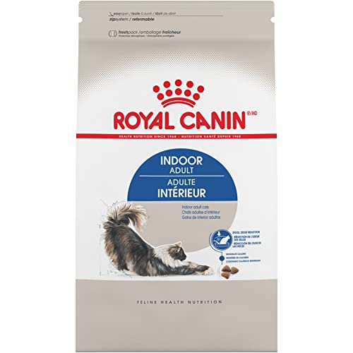 ROYAL CANIN FELINE HEALTH NUTRITION Indoor Adult 27 alimento seco para gatos, 15 libras