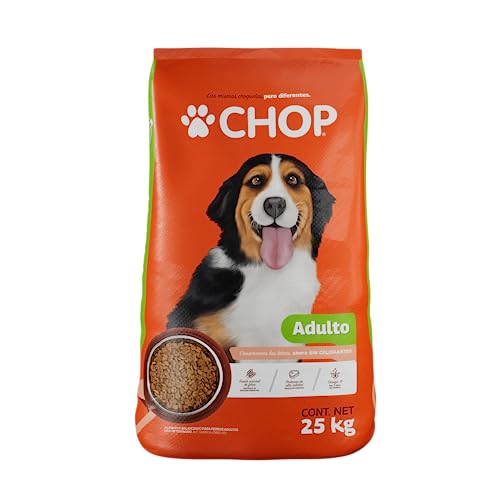 Croquetas para Perro Adulto 25 kg | Marca Chop | Alimento para perros adultos | Croquetas a Base de Carne de Ave y Cerdo
