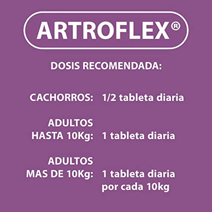 RUILAND, Artroflex, Suplemento Alimenticio para Perros, Ingredientes Naturales, 60 Tabletas Masticables