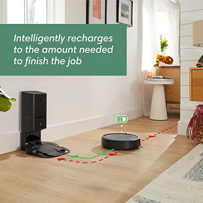 iRobot Roomba i3+ EVO (3550) Robot Aspirador autovaciado, Ahora Limpio por habitación con mapeo Inteligente, se vacía hasta 60 días, Funciona con Alexa, Ideal para Pelo de Mascotas, alfombras
