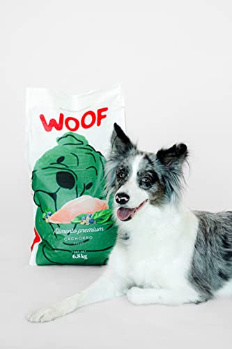 WOOF Croquetas Naturales para Perro Cachorro Sabor a Pollo 6.8kg - Sin maíz, Trigo, SOYA, sin Conservadores ni saborizantes Artificiales