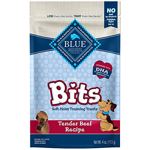 Blue bits Golosinas de carne para perros, 4 oz