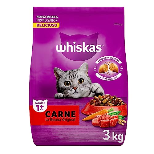 Whiskas Comida para Gatos Croquetas Carne Original Seco, 3 kg