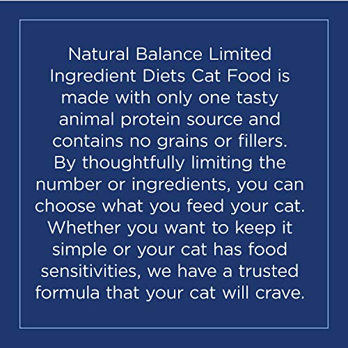 Natural Balance Limited Ingredient Diets Fórmula de guisantes verdes y venado Alimento seco para gatos (1 paquete), 2 kg