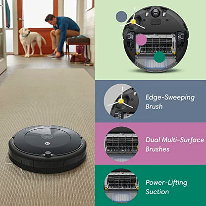 iRobot Roomba 694 Robot Aspiradora-Wi-Fi Conectividad, recomendaciones de Limpieza Personalizadas, Funciona con Alexa, Bueno para Pelo de Mascotas, alfombras, Suelos Duros, autocarga, Roomba 694
